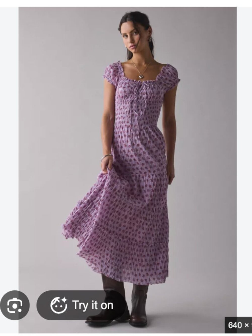 Purple Boho Maxi Dress
